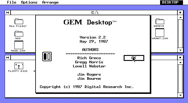 GEM Desktop 2.2 - About